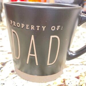 Demdaco Black and Tan 'Property of Dad' Mug